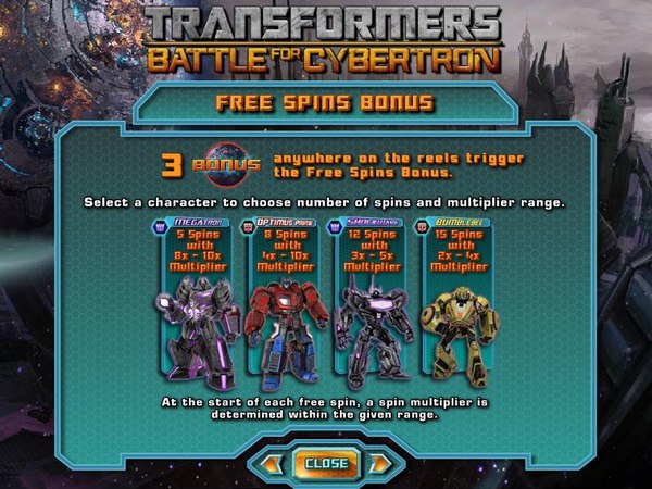 Gamble Your Spark Away On Transformers Battle For Cybertron Slot Machines  (3 of 6)